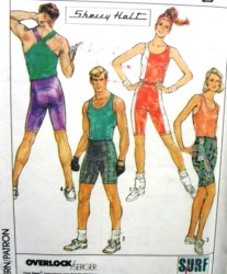 8562 UNI STRETCH KNIT TANK TOP, BIKE/ SPORT SHORTS PATTERN S, M